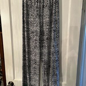 Spense Black and White Wide Leg Pants-Closet Clear Out!